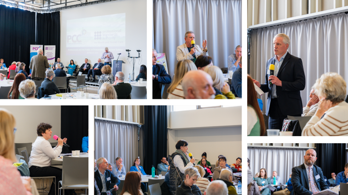 Photo montage of audience particpation